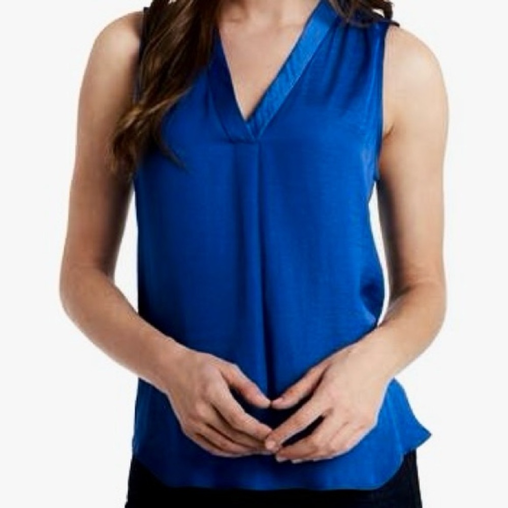 Vince Camuto Rumpled Satin Blouse